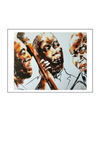 Three Musicians 11" x 14" Print