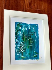 Blue Lady 11" x  14" Matted Print