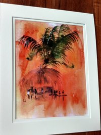 Trinidadian Scene 11" x 14"  Matted Print