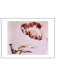 Piano Player 18" x 24" Lithograph