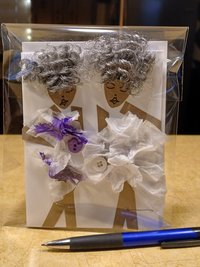 Purple and White Silver Haired Delilahs