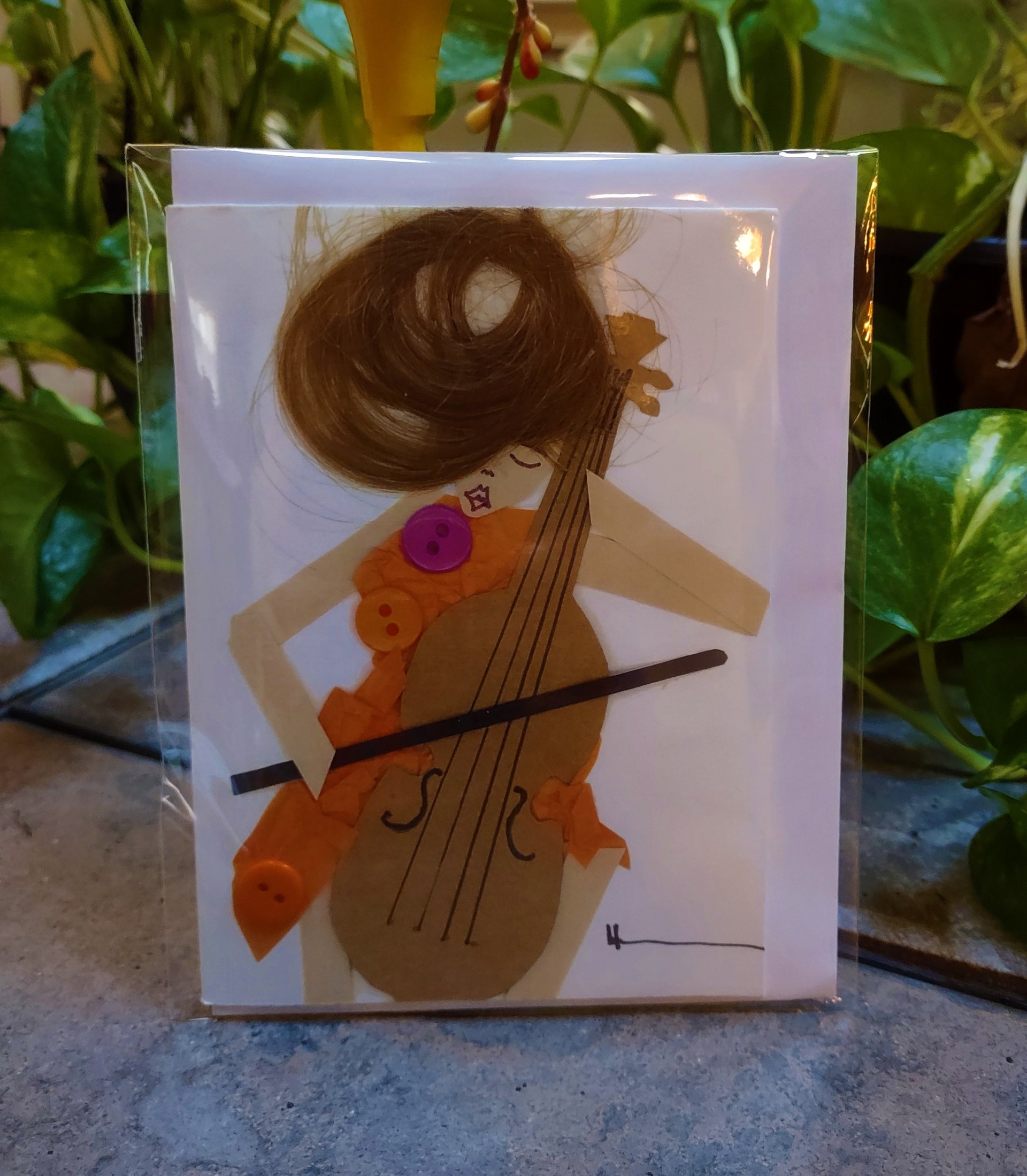 Orange Cellist