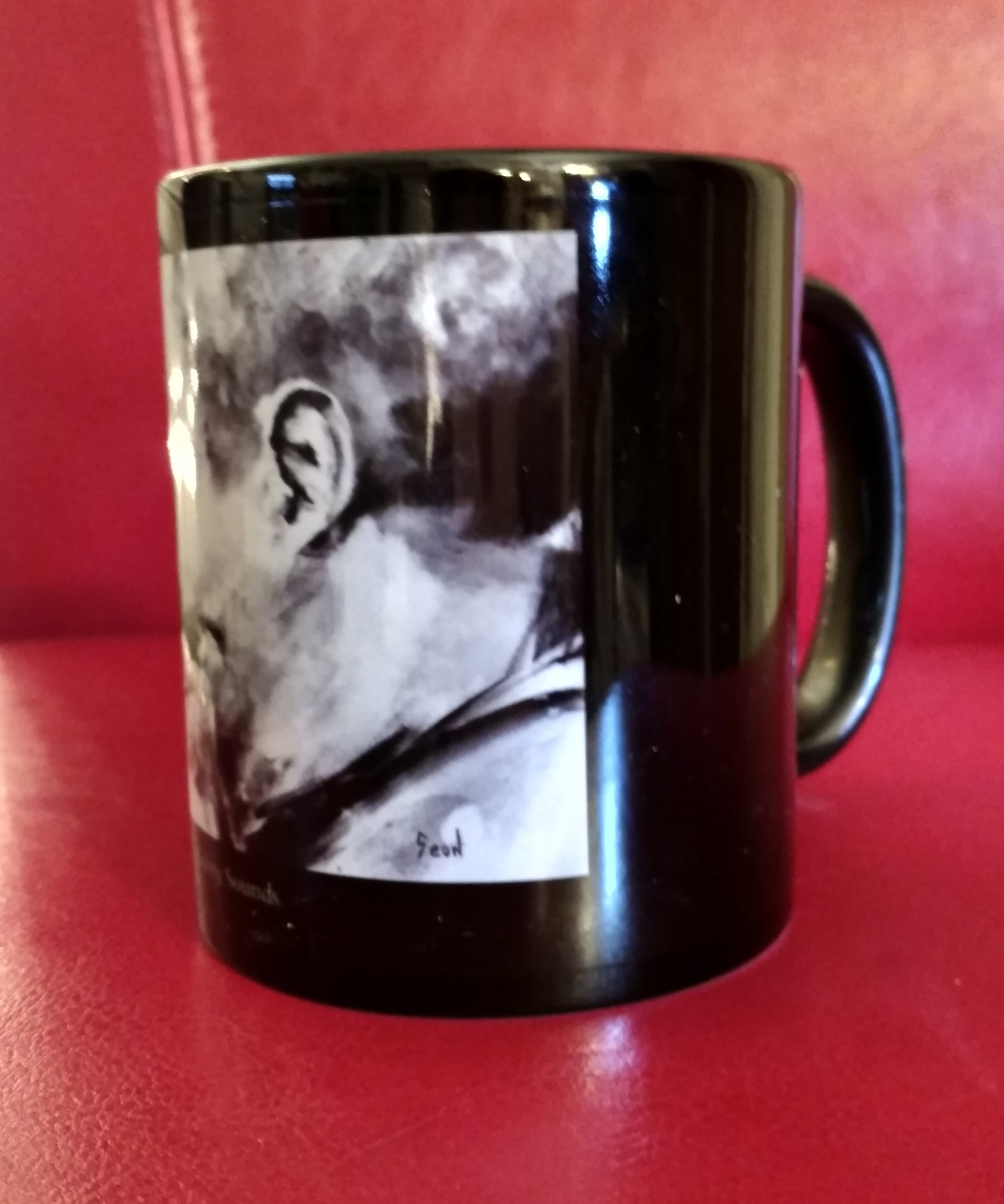 B/W Trumpet Player 11 oz Ceramic Mug