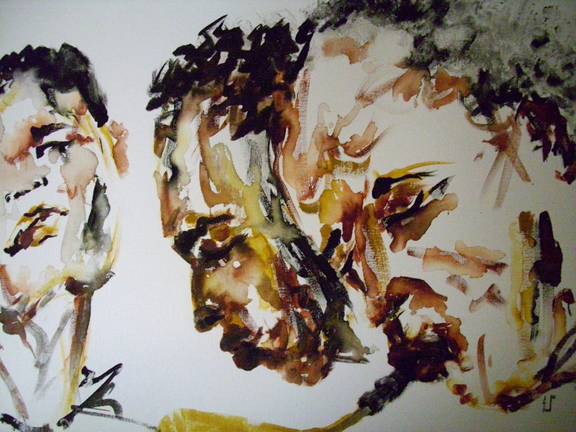 Three About Sax 16" x 11" Print