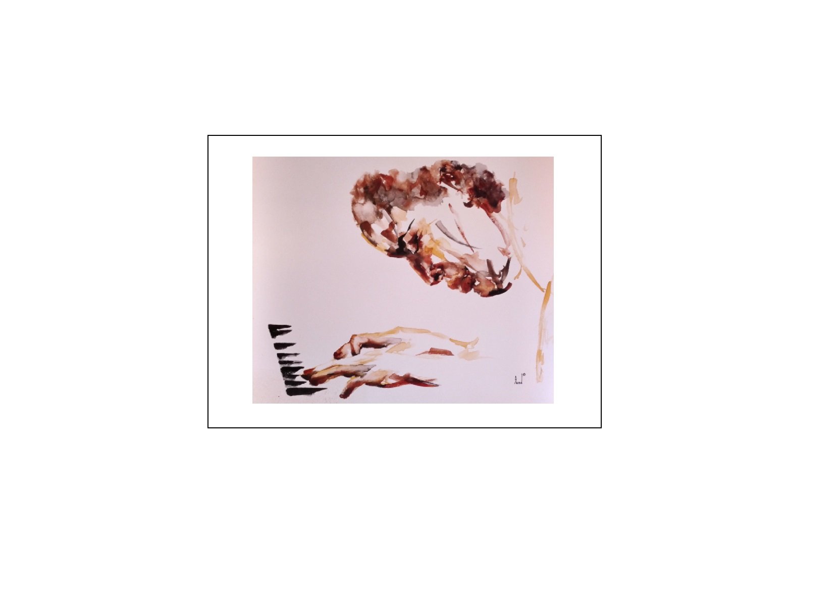 Piano Player 18" x 24" Lithograph