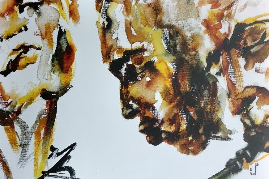 Three About Sax 16" x 11" Print