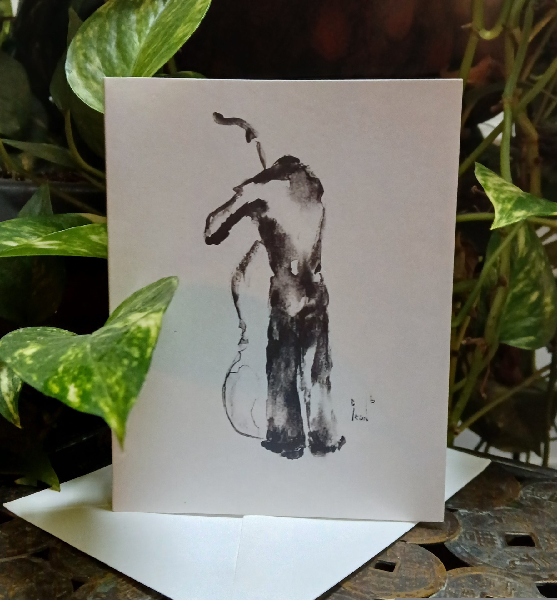 Back Bass 4" x 6" Greeting Card